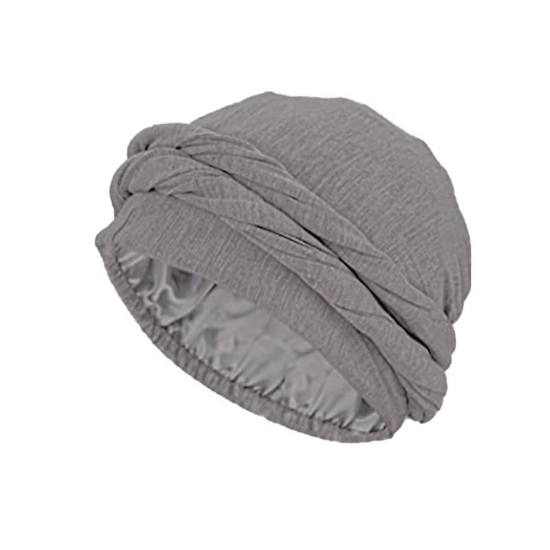 Pullover Turban for Men Vintage Head Wraps for Men Stretch Modal and Satin Turban Scarf Tie for Hair