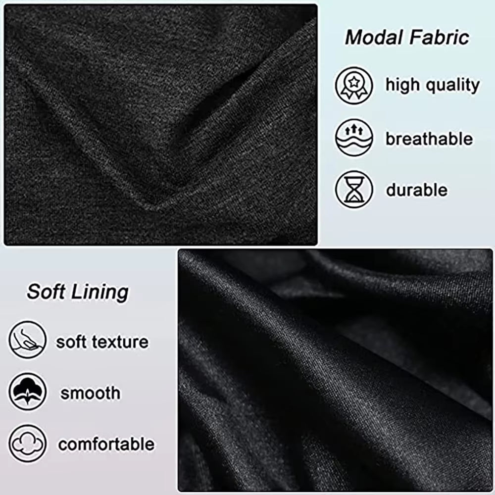 Pullover Turban for Men Vintage Head Wraps for Men Stretch Modal and Satin Turban Scarf Tie for Hair