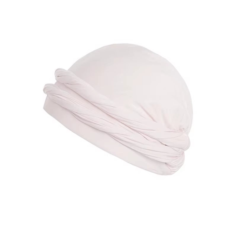 Pullover Turban for Men Vintage Head Wraps for Men Stretch Modal and Satin Turban Scarf Tie for Hair