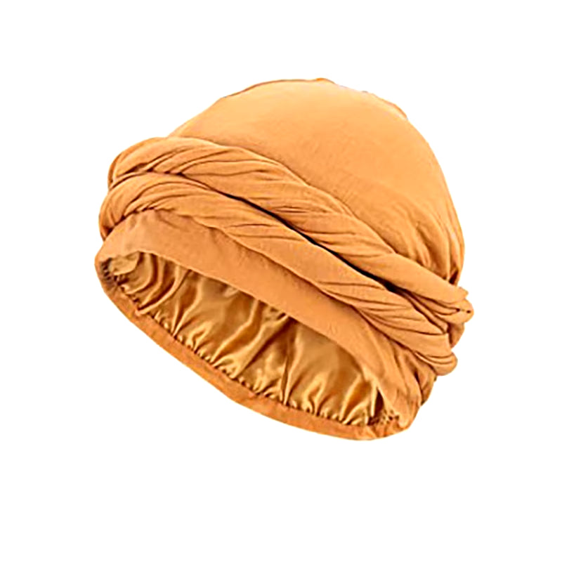 Pullover Turban for Men Vintage Head Wraps for Men Stretch Modal and Satin Turban Scarf Tie for Hair